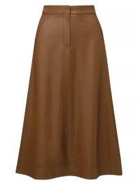 Women\\\'s Louise Vegan Leather Skirt - Whiskey - at Saks Fifth Avenue